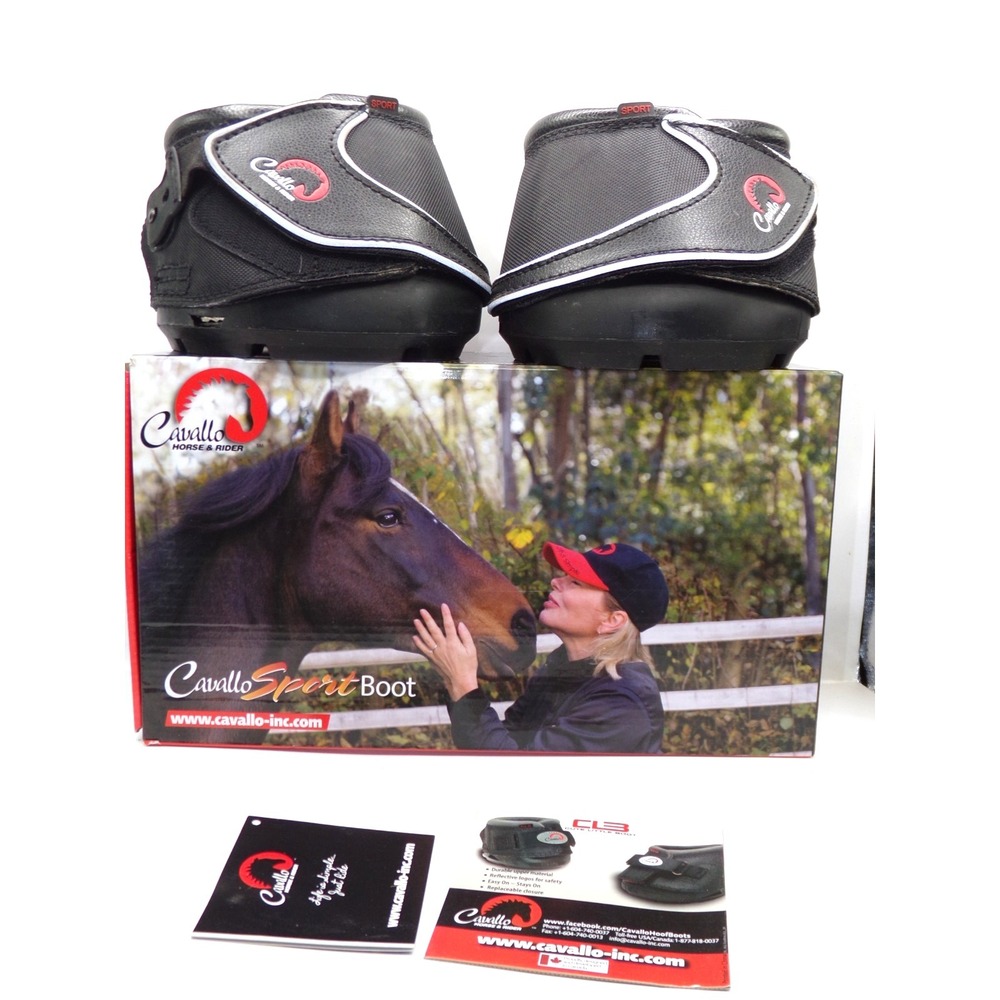 Cavallo Horse & Rider Sport Regular Sole Hoof Boot, Size 4, pair